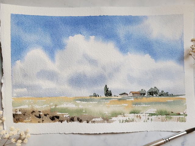 Paysage au nuage