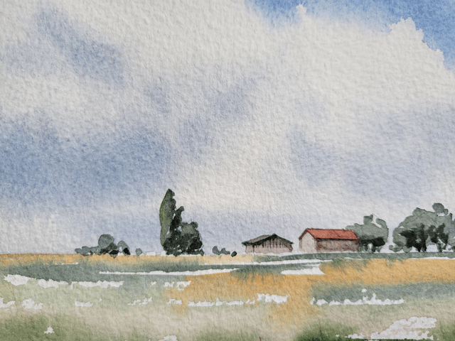 Paysage au nuage