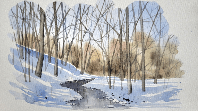 Forêt d'hiver 