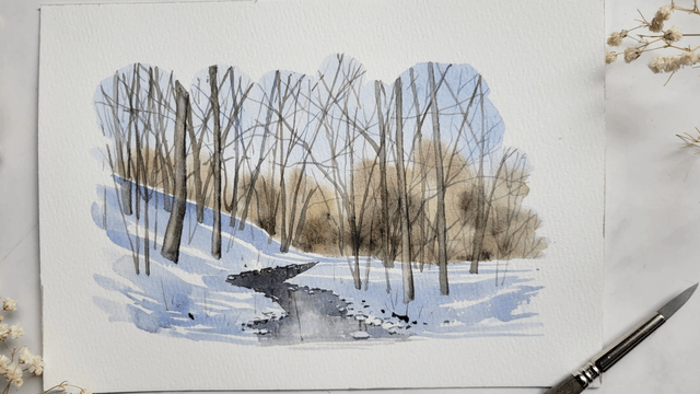 Forêt d'hiver 