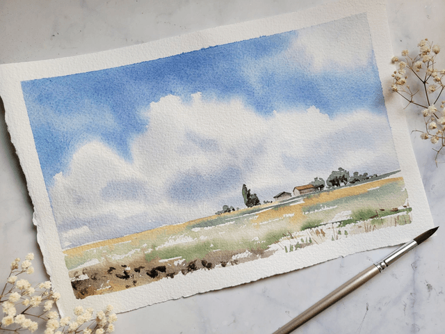Paysage au nuage
